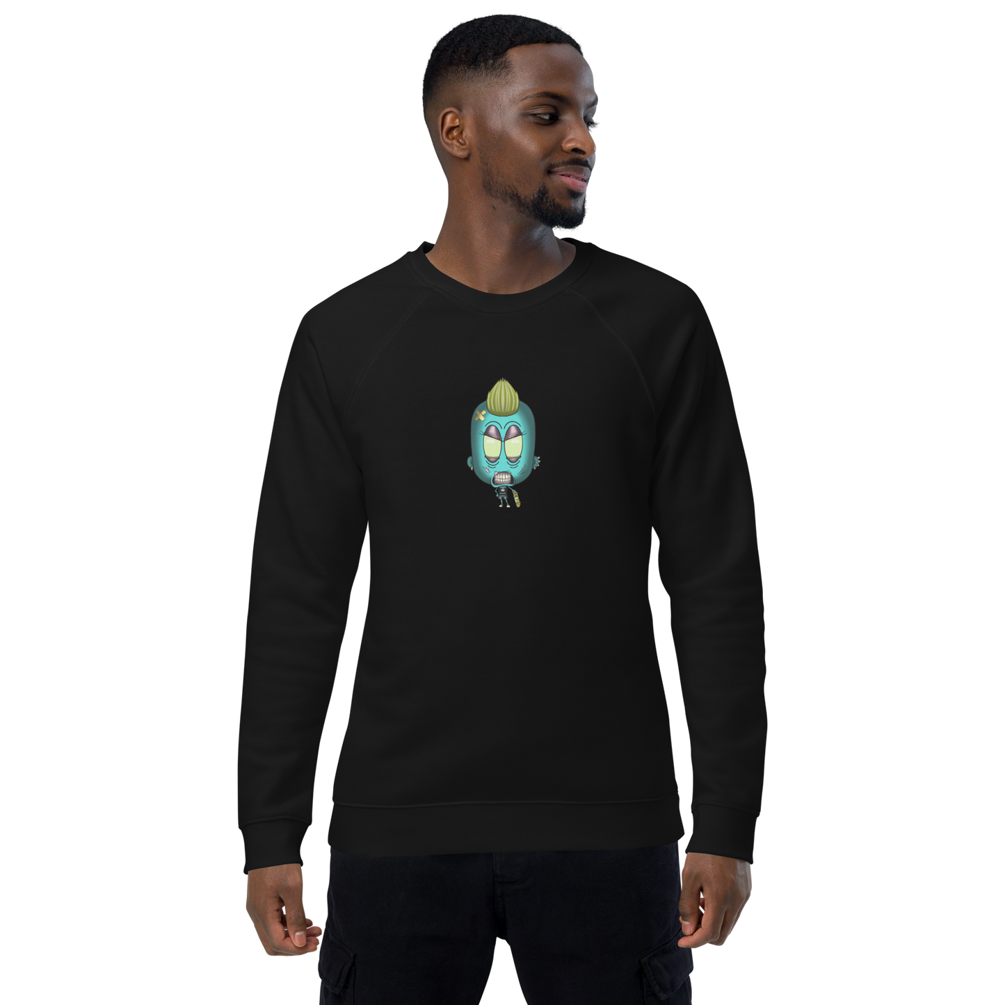 feat SK - Unisex organic raglan sweatshirt