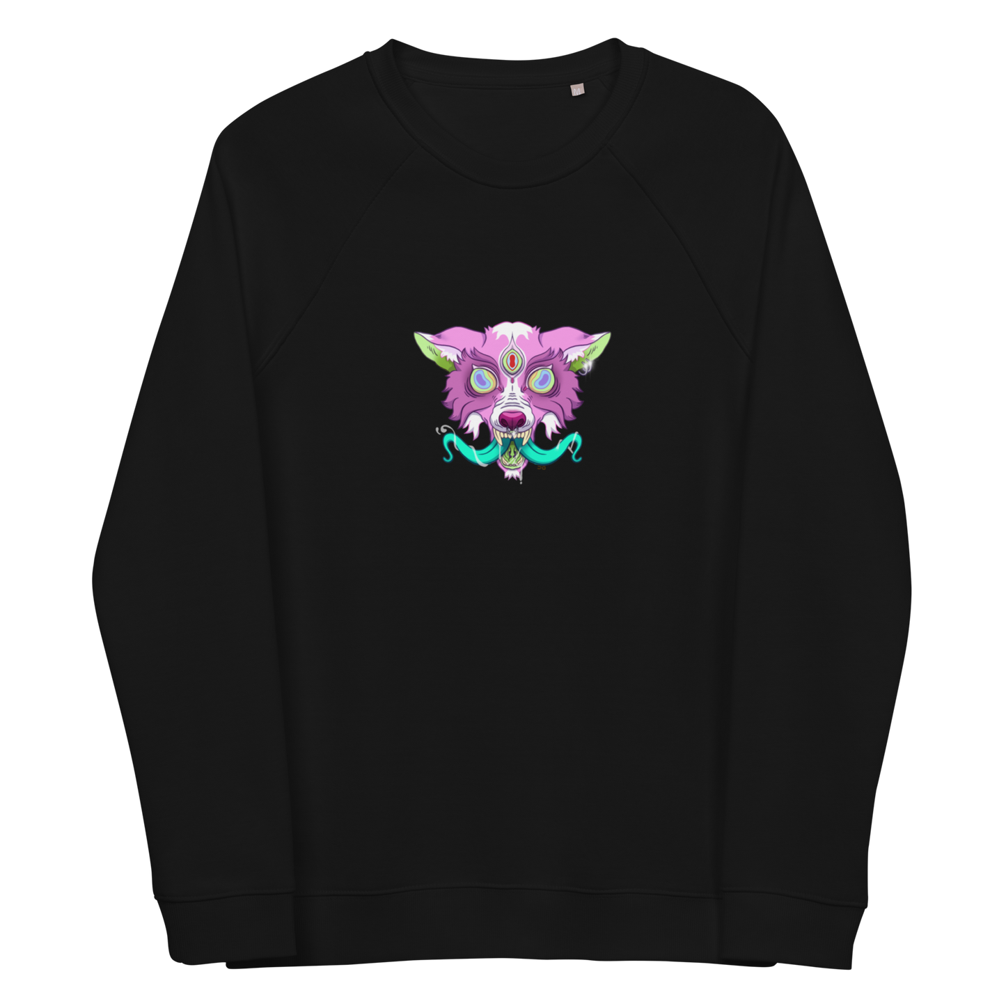 feat Koro Alana  - Unisex organic raglan sweatshirt
