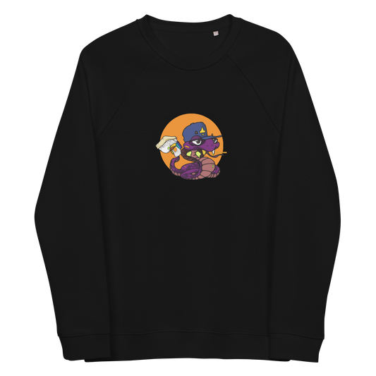 feat culpao_nft - Unisex organic raglan sweatshirt