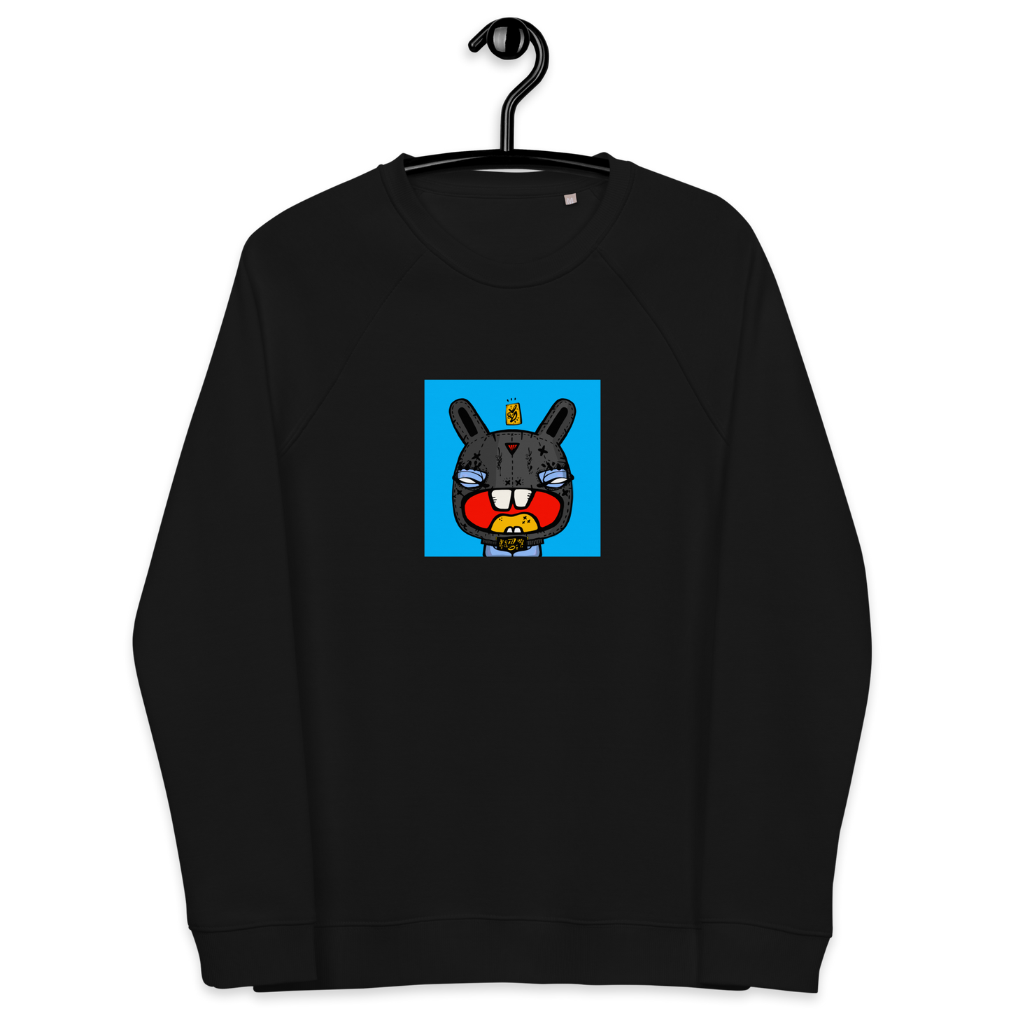 Unisex organic raglan sweatshirt feat. NFT TKP BAD BUNNY #0978