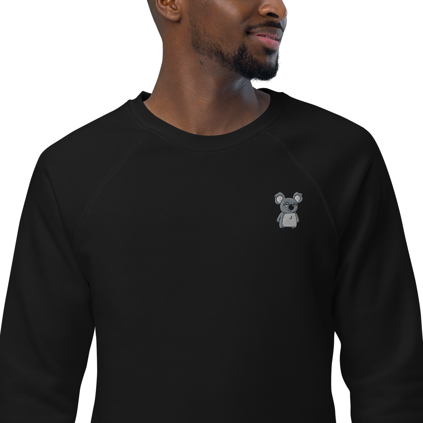 feat. K-Dude Club - Unisex organic raglan sweatshirt