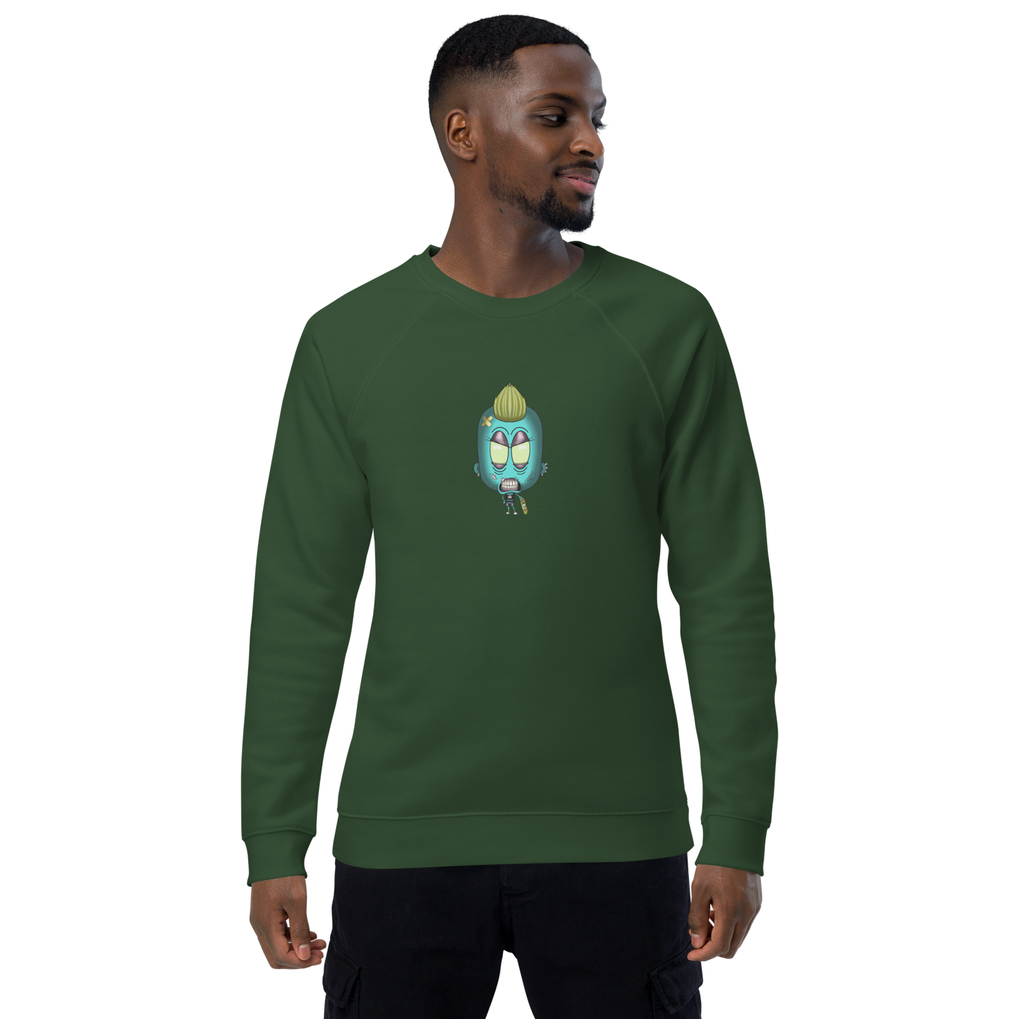feat SK - Unisex organic raglan sweatshirt