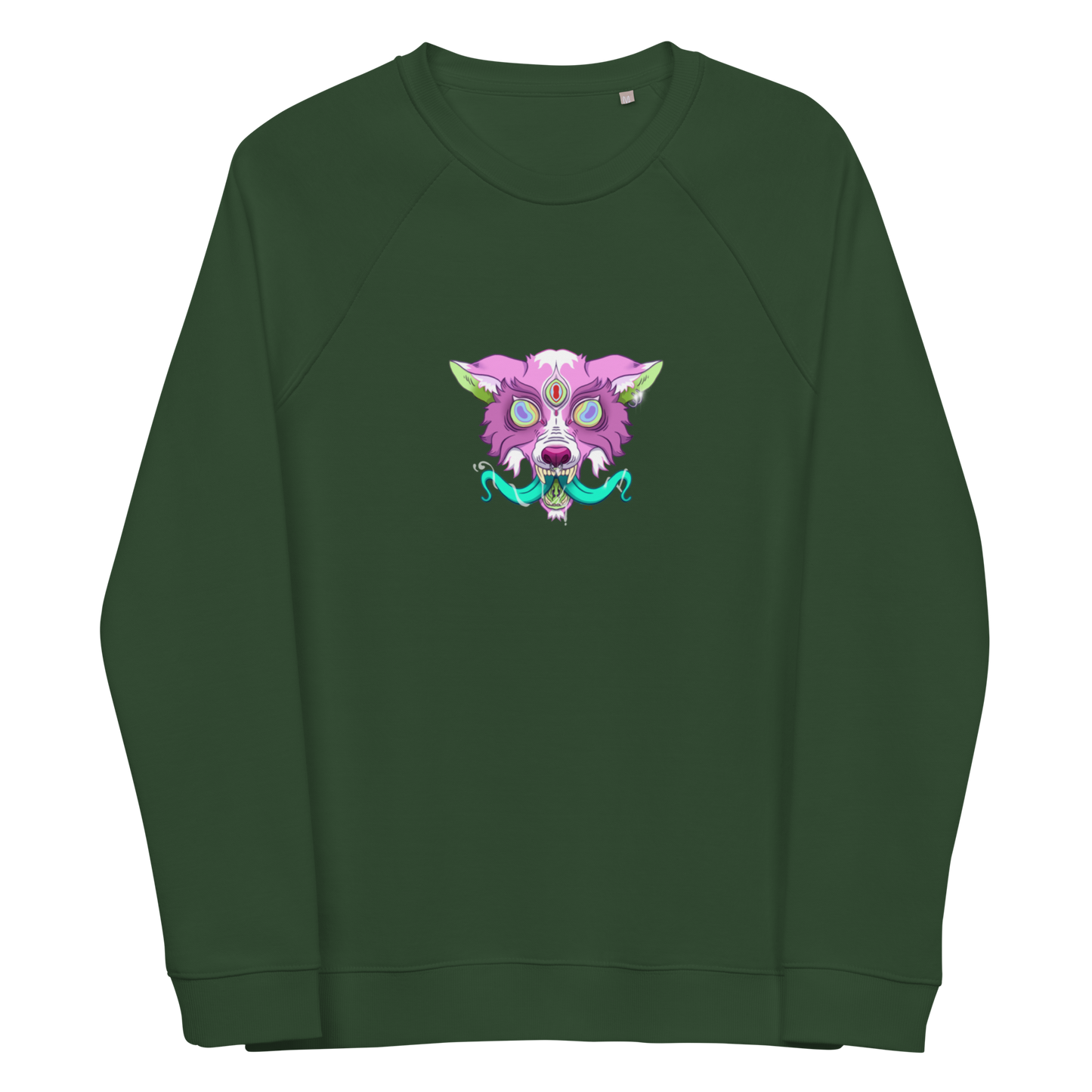 feat Koro Alana  - Unisex organic raglan sweatshirt