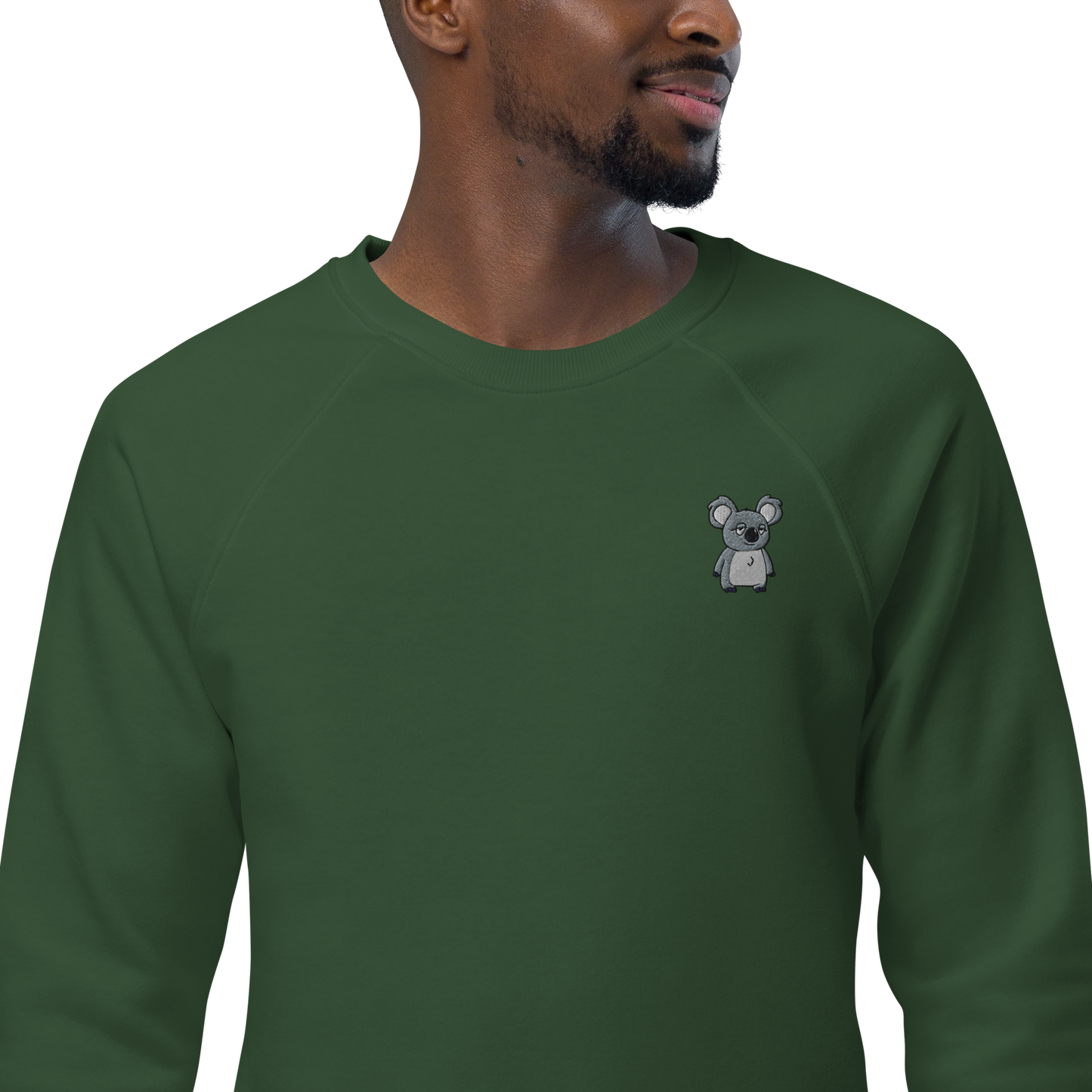 feat. K-Dude Club - Unisex organic raglan sweatshirt