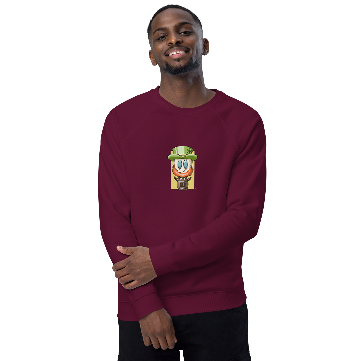feat. SK - unisex organic raglan sweatshirt