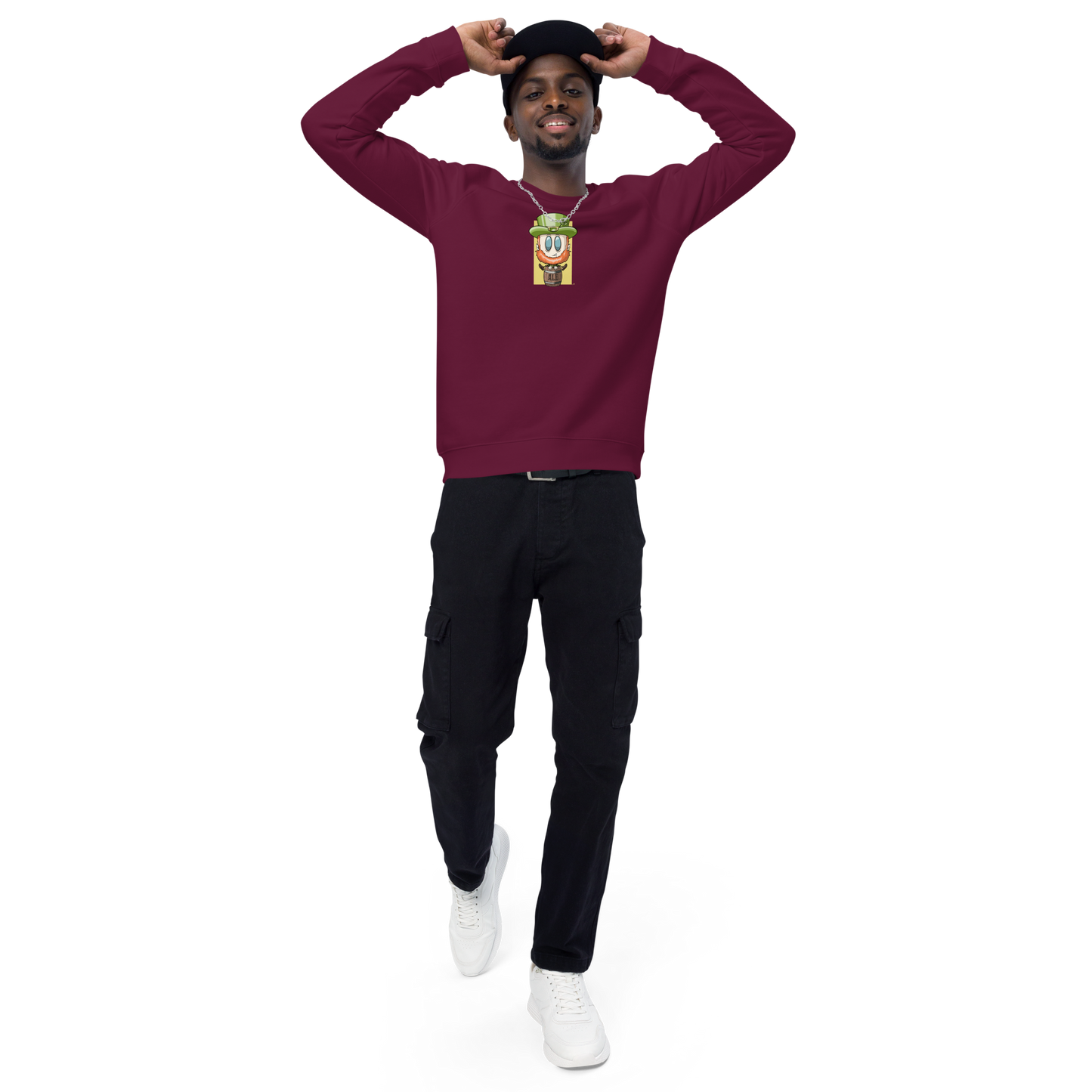 feat. SK - unisex organic raglan sweatshirt