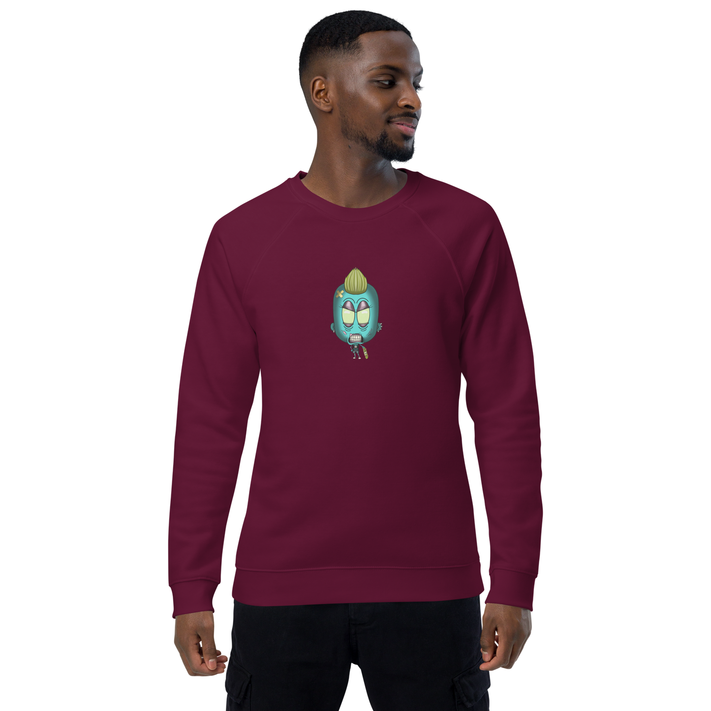 feat SK - Unisex organic raglan sweatshirt