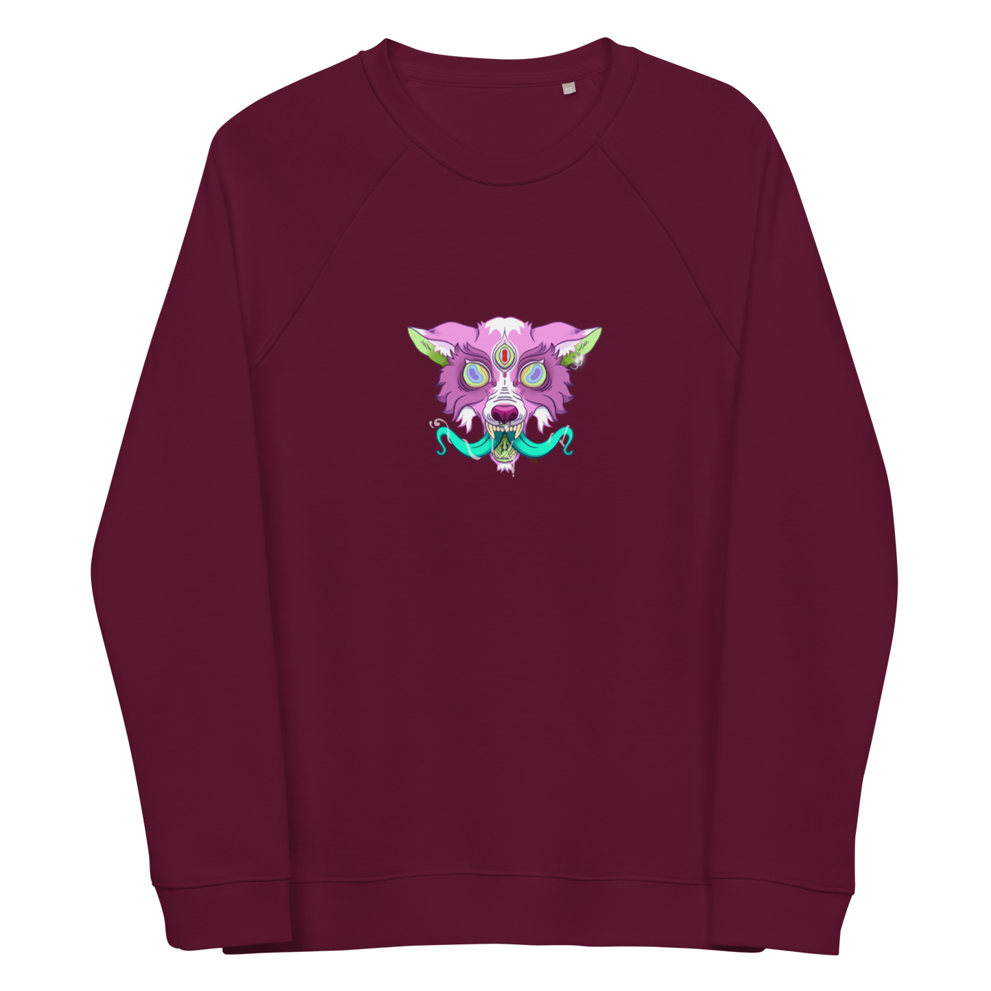 feat Koro Alana  - Unisex organic raglan sweatshirt