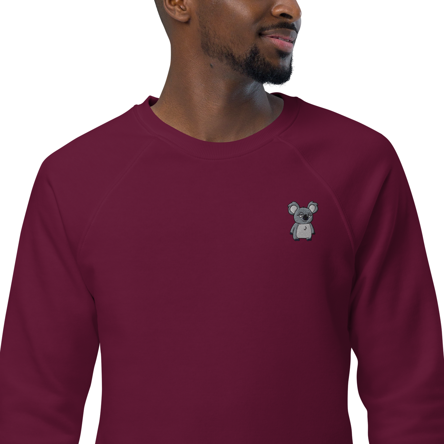 feat. K-Dude Club - Unisex organic raglan sweatshirt