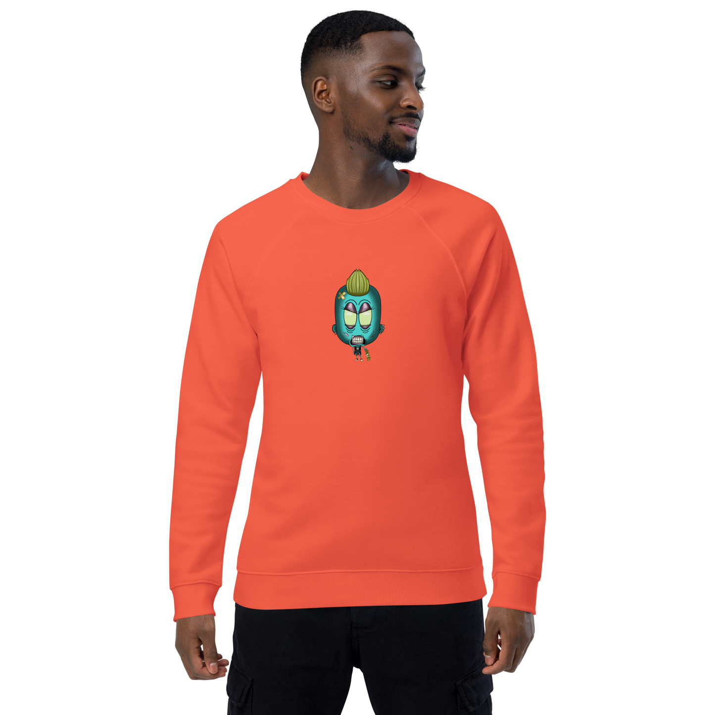 feat SK - Unisex organic raglan sweatshirt