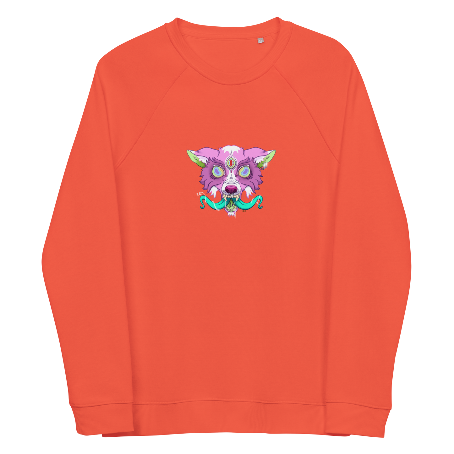 feat Koro Alana  - Unisex organic raglan sweatshirt