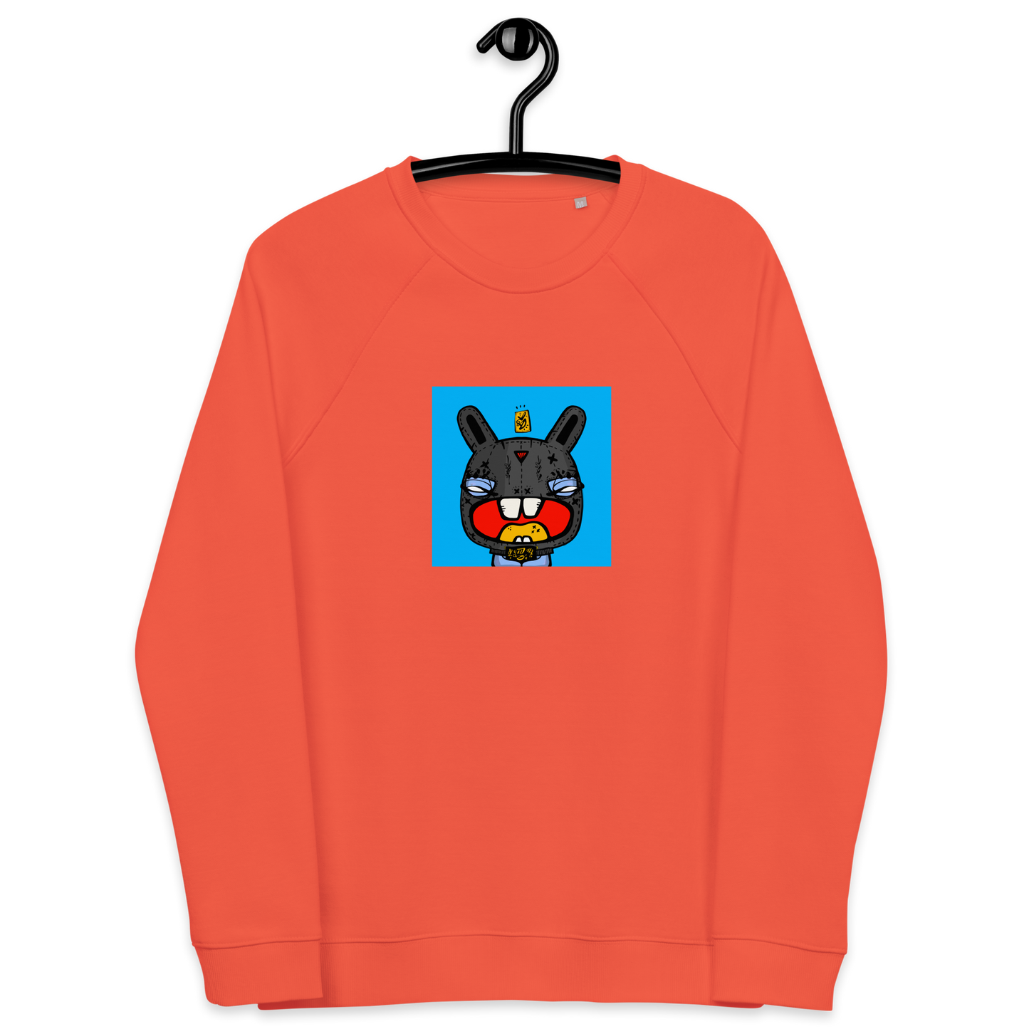 Unisex organic raglan sweatshirt feat. NFT TKP BAD BUNNY #0978