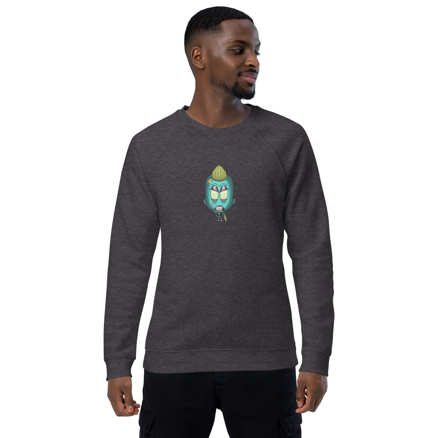 feat SK - Unisex organic raglan sweatshirt