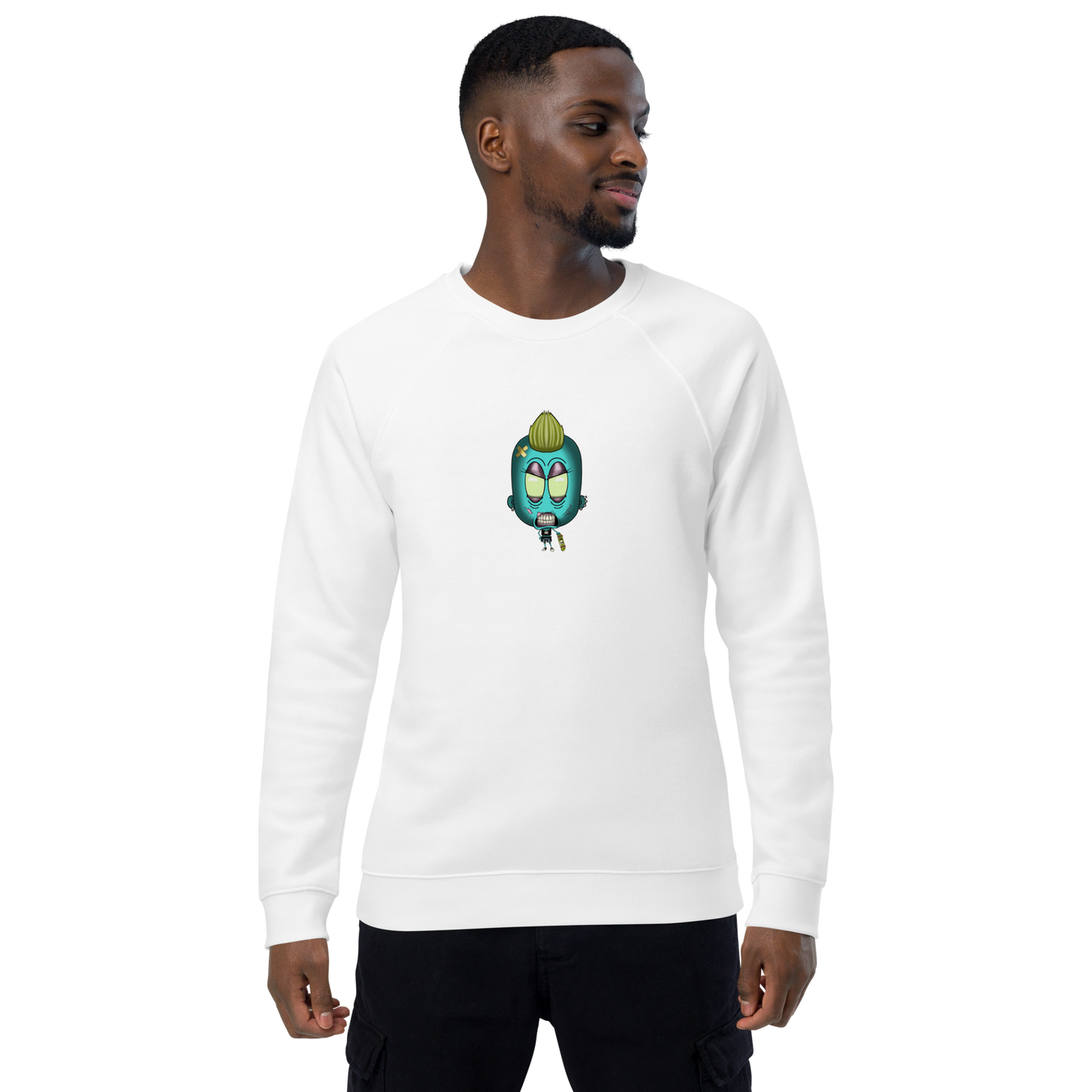 feat SK - Unisex organic raglan sweatshirt