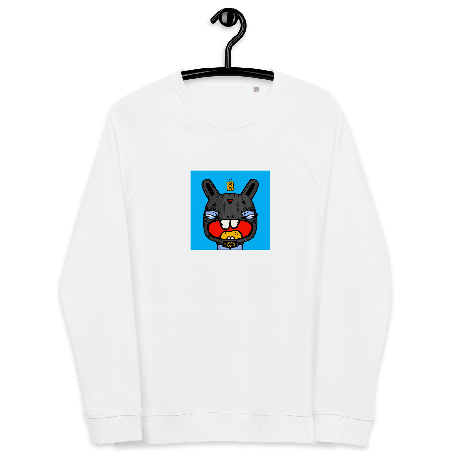 Unisex organic raglan sweatshirt feat. NFT TKP BAD BUNNY #0978
