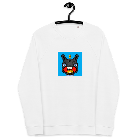 Unisex organic raglan sweatshirt feat. NFT TKP BAD BUNNY #0978