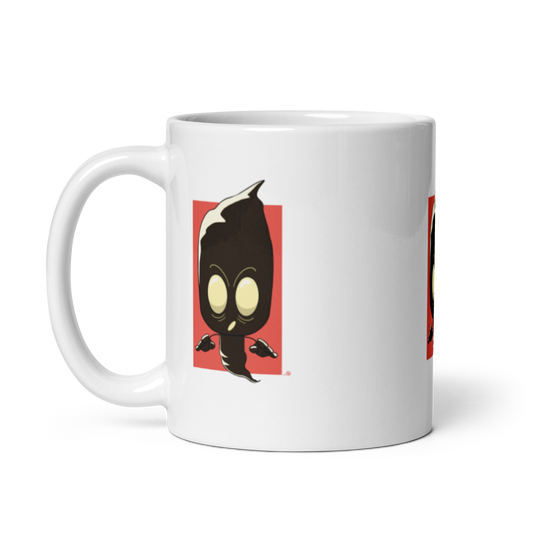 feat SK - White glossy mug