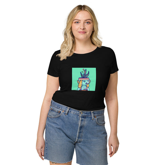 Women’s basic organic t-shirt feat. NFT Daturians #1301