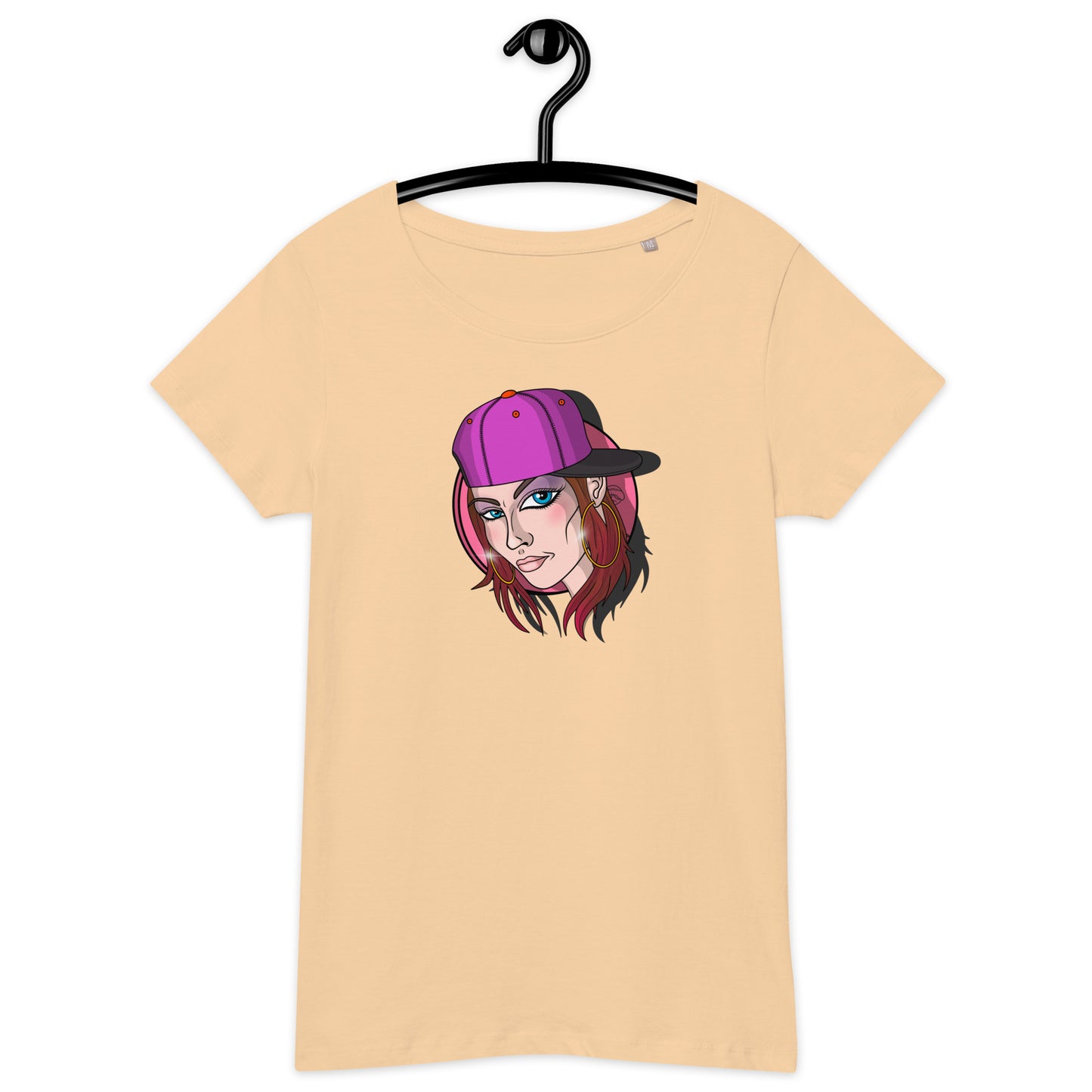 Women’s basic organic t-shirt feat OldManHead